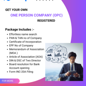 One Person Company (OPC)