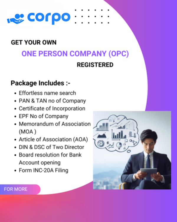 One Person Company (OPC)