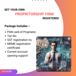 Proprietorship Firm Registration in India