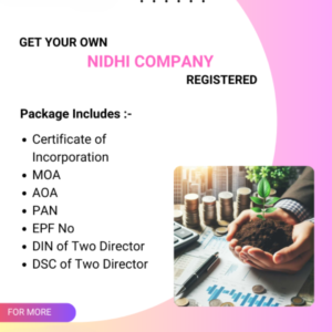 Nidhi Company Registration in India