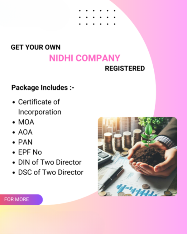 Nidhi Company Registration in India