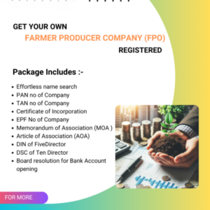 Farmer Producer Company (FPC) Registration in India