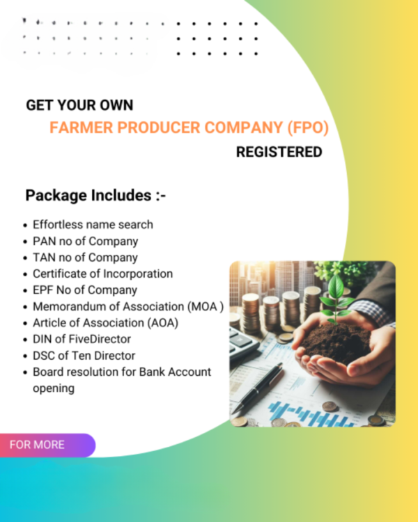 Farmer Producer Company (FPC) Registration in India